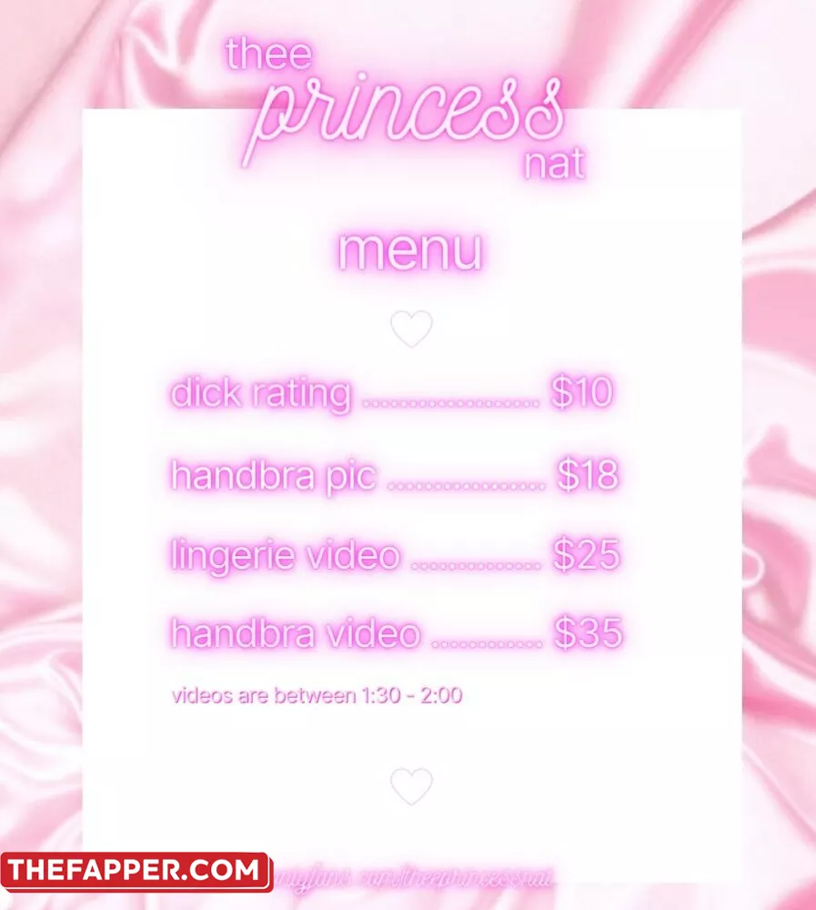 Theeprincessnat  Onlyfans Leaked Nude Image #U9FCEFz8VA